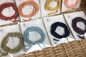 自然栽培綿の編み紐